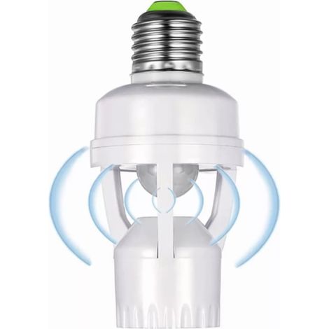 E27-Schraubfassung für intelligente Infrarot-Präsenzmelder-Lampen mit einstellbarem Verzögerungstimer für Flurlampen. (1/5)
