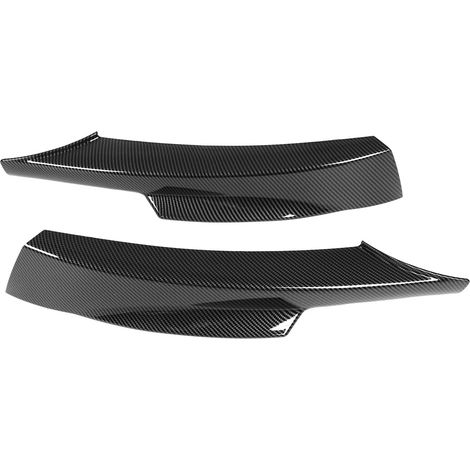 Frontstoßstangenlippe/Kinnspoiler, flexibel, glatt, Ersatzteil, passend für BMW E90 M-Tech LCI 320i/330i (2009–2012), Carbon-Optik, 1 Paar (1/5)