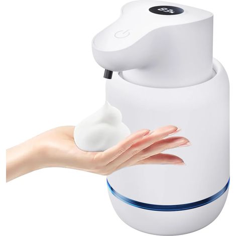 Distributeur de savon mousse automatique sans contact (type mousse), rechargeable par USB, quatre vitesses réglables (1/5)