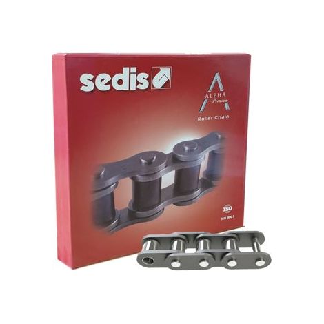 Chaîne à rouleaux Sedis 06B-1 en Acier au carbone, longueur 5 m, Alpha Premium, longueur 13.5 mm ISO 606 (DIN 8187), pas(Prix pour 1 )