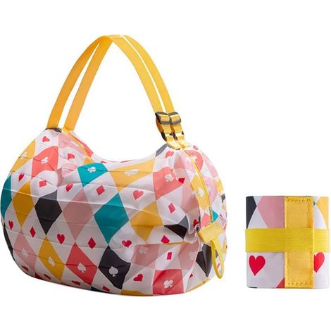 Sac de courses pliable et réutilisable, modèle portable et léger pour courses quotidiennes (1/5)