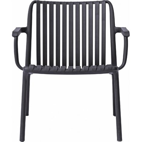Moia Greenwood Poltrona Valencia Antracite Polipropilene 67×77