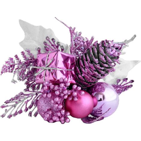 Branche de Noël Artificielle avec Cônes de Pin pour Décoration Festive (1/5)