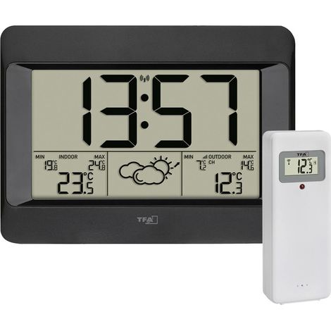 [NEUWERTIG] B-Ware Tfa Dostmann Zeno 35.1163.01 Funk Wetterstation Wecker Uhr Funkwecker Funkuhr