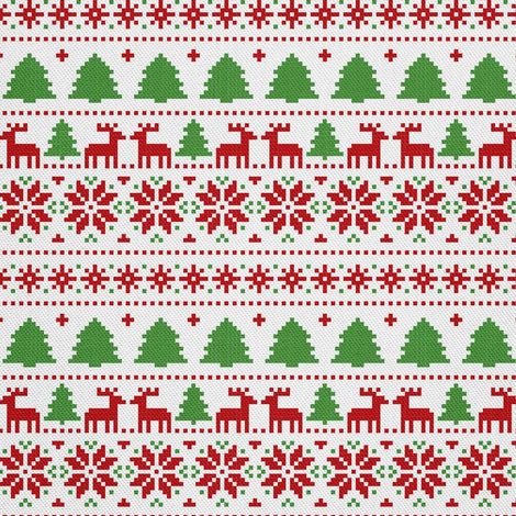 Outdoor dekostoffe oxford - Motiv Pixel-Weihnachtsmuster (1/5)