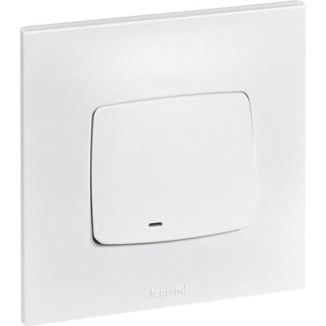 Legrand – Interrupteur simple 10A – Connexion rapide sans outil par bornes automatiques – Fixation à vis ou à griffes – 230V~ – 2300W maximum (1/5)