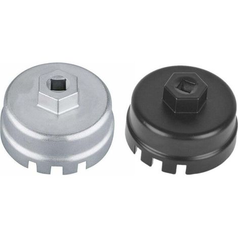 2 PCS Clé de Couvercle de Filtre à Huile 64.5mm / 14 Coin Pour Toyota, Lexus, Camry, RAV4, Hanlanda et Autres Véhicules (1/5)