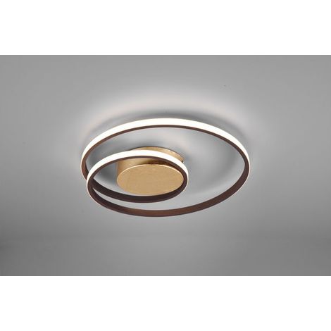 Plafoniera moderna LED RL ZIBAL metallo rame 22W 39cm