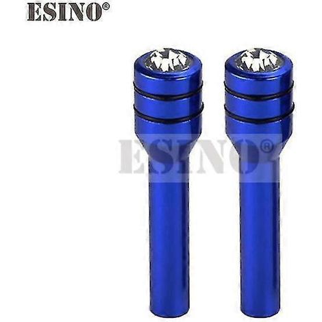 boulons de voiture en alliage d'aluminium avec diamants, goupilles de sécurité intérieure pour verrou de porte, boutons de vis, capuchons de protection - Cache-verrou de porte bleu (1/5)