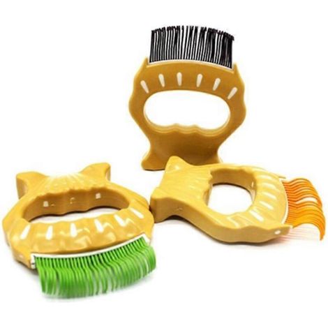 Peigne de toilettage pour animaux de compagnie en forme de coquillage, compatible avec les chats et les chiens (1 pièce) (1/5)