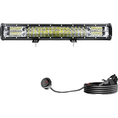 Barra de luz LED para trabajo, superbrillante, resistente al agua, foco de 20 pulgadas. (1/2)