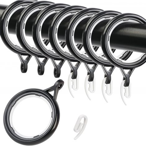 Anneaux plastique 35mm pour rail rideaux douche fenêtres lot de 32 (1/5)