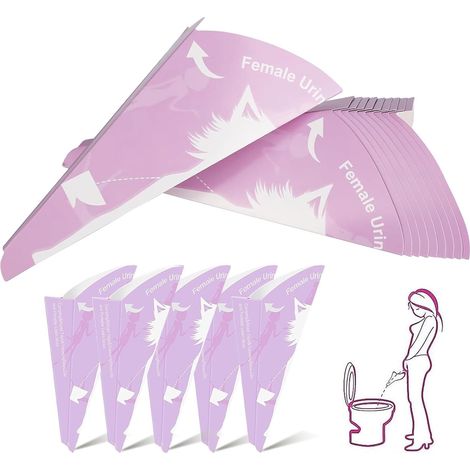 30 Pcs Female Urinal Portable Paper Urinal for Standing Pee Urinal for Hiking Camping (1/5)