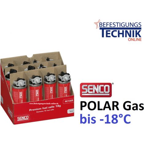 12x Gaskartuschen Polar Gas gelber Ring für Senco Paslode Tjep Makita Hitachi BeA 80mm 30ml"-"EN13277