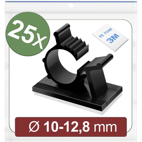 Quadrios 24CA451 Befestigungssockel selbstklebend 24CA451 Bündel-Ø-Bereich 10 bis 12.8 mm Schwarz