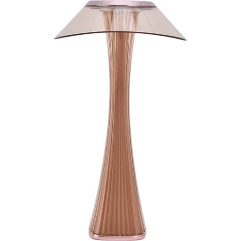 Lampe de table "Taille Fine" design nordique, lampe de chevet USB rechargeable avec veilleuse, 3 modes d'éclairage, gradation sans paliers, lampe décorative créative cadeau (avec batterie intégrée), o (1/5)