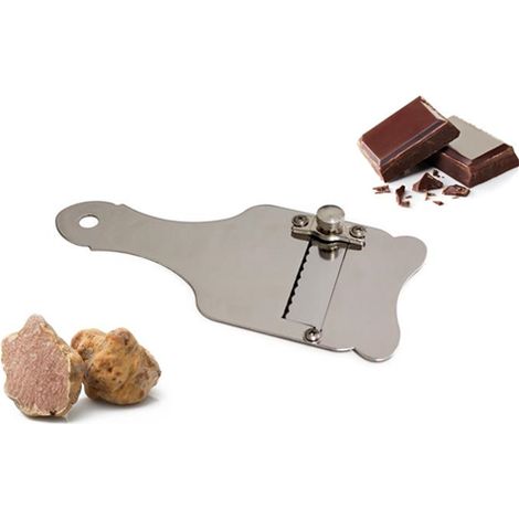 Calder Tagliatartufi Mandolina Inox 18/10 Lama Seghettata Cioccolato Made In Italy