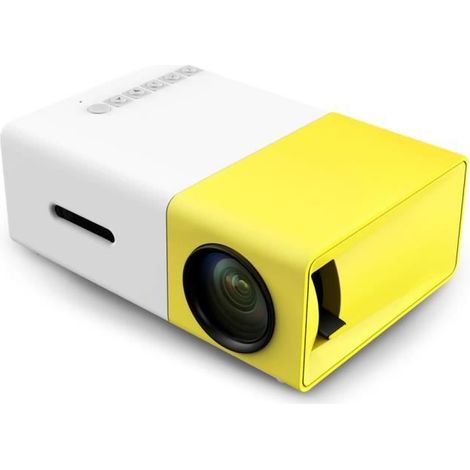 Filiyano – Projecteur LCD YG - 300 400 - 600LM 320 x 240 Home Cinéma JAUNE (1/4)