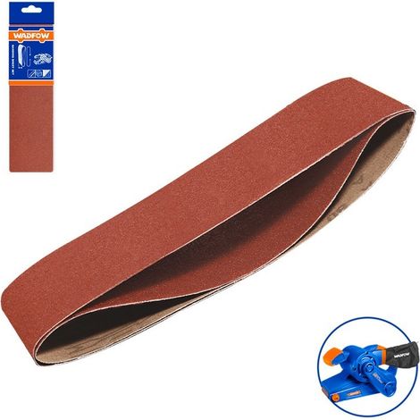 Set 2 bandas de lija 76x533mm P40 Wadfow (1/3)
