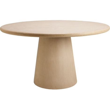 Table à manger en Enduit minéral à l'effet béton ELIZ