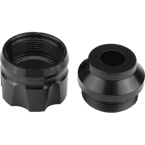 Pièces de modification pour motos et véhicules électriques : coupelle antichute CNC, coupelle d’amortisseur, coupelle de fourche avant (paire) (noir) (1/5)