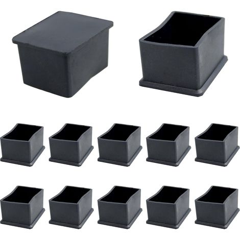 12 embouts rectangulaires pour pieds de chaise 3 x 4 cm (1/5)