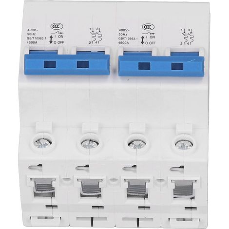 Interrupteur de transfert de puissance double à verrouillage manuel du disjoncteur CA 400 V 4500 A pour usage domestique 63 A (1/5)