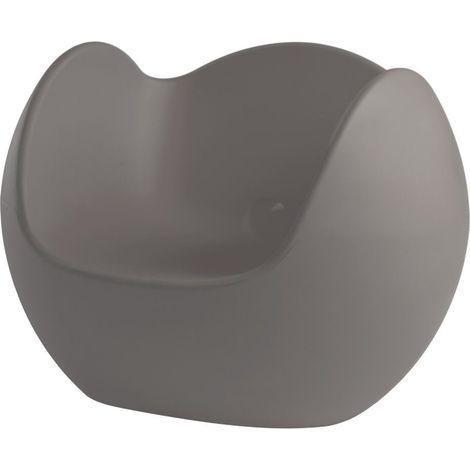 Blos Grigio argilla originale slide di design per giardino esterno interno colorata moderna polietilene made in Italy sedia seduta poltrona (1/4)