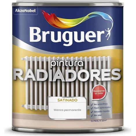Smalto per radiatore bianco satinato 0,75 L 5057076 BRUGUER