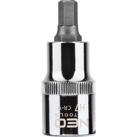 Punta esagonale su bussola da 1/2", H7 x 55 mm