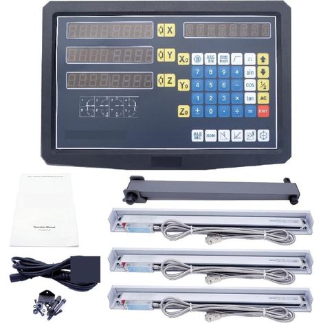 Échelle linéaire numérique Machine de broyeur d'alésoir à Tour de fraisage Drogue Kits 900-3ae 3 Lecture numérique Axis avec échelle linéaire TTL Codeur linéaire 5Micron pour la Machine de Tour de FR (1/5)