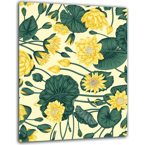 GLASSCHUTZPLATTE FÜR INDUKTION 40x52 BLUMEN (1/5)