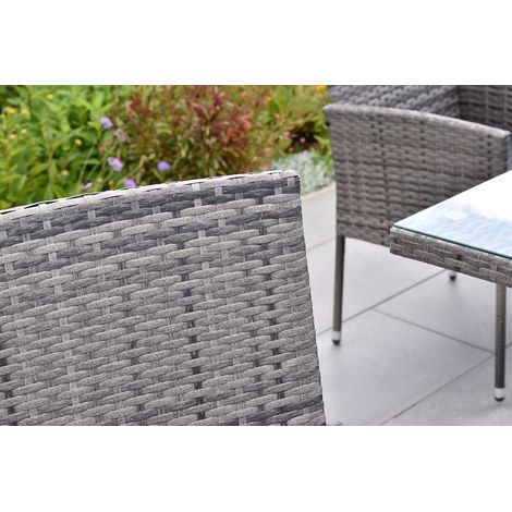 Gran Canaria Set 13tlg. 6x Sessel m Kissen, 1 Tisch