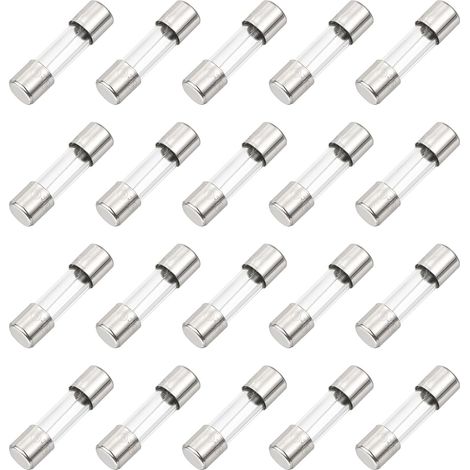 20 Pcs Fusible en Verre à Retardement 8A 125V 5x20mm (1/5)