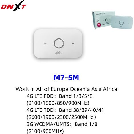 M7-E Portable 150Mbps Wi-Fi Router with 2100mAh Battery and SIM Card Insertion - E5573 -- M7-5M (1/4)
