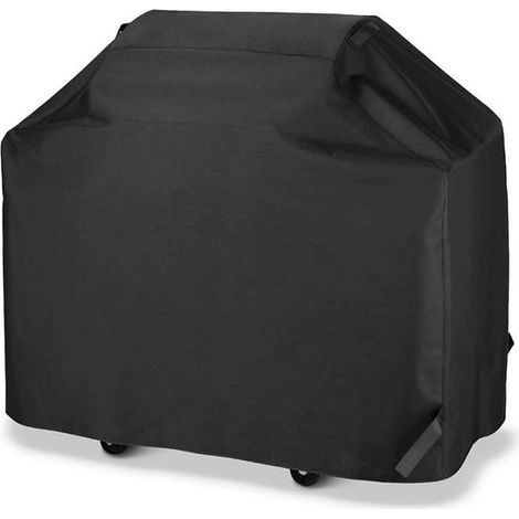 Couverture BBQ Premium GrillSpot 58 pouces, protection robuste toutes saisons, housse extérieure imperméable, résistante aux intempéries, usage intensif, universelle pour gril. (1/4)