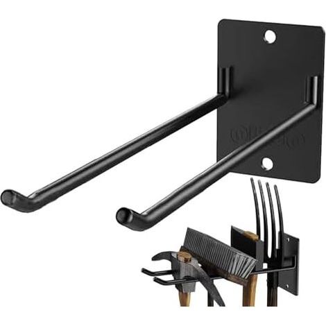 Support Outils Jardin, Crochets De Garage, Rangement Garage Pour Jardinage, Système Outil Jardin Porte Mural Supports En Métal - (1/5)