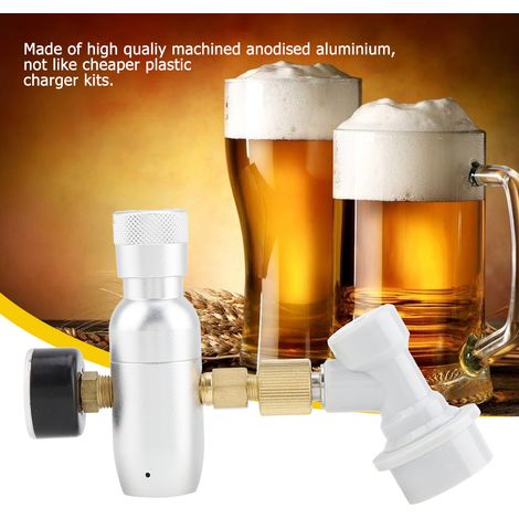 Kit de régulateur/chargeur de CO2 16 g pour fût de bière pression domestique (0-150 PSI) (1/5)
