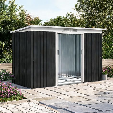 Abri de jardin en acero Galvanizado PP 280 x 130 x 172 cm (1/5)
