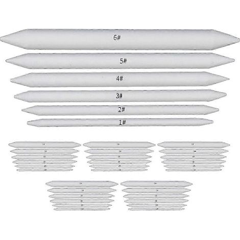 36 estompes et tortillons pour artistes, idéaux pour le dessin et l'esquisse. (1/5)