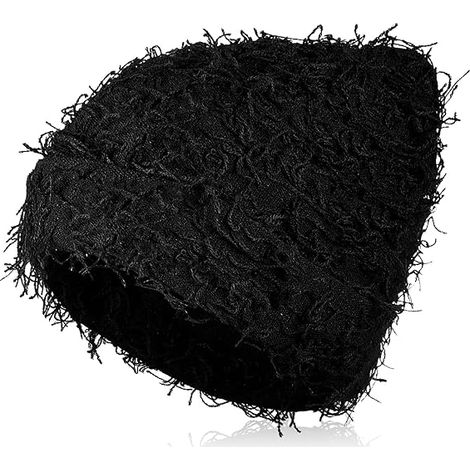 Bonnet tricoté effet usé, bonnet d'hiver épais et chaud, bonnet de neige à motif tête de mort pour enfants, femmes et hommes, bonnet tricoté pour le ski et les activités de plein air (1/5)