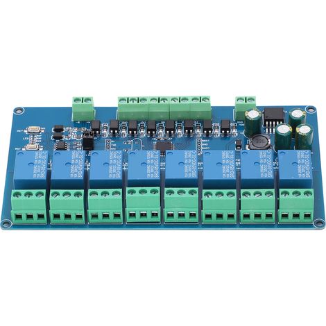 Relaismodul mit 8 Kanälen, Optokoppler, Eingangssignalerkennung, elektronisches Bauteil, DC 7-30V (1/5)