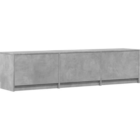 vidaXL Mobile TV Calcestruzzo 165 x 34 x 40 cm Legno multistrato