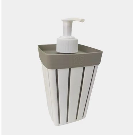 Portasapone Dispenser Sapone Bagno Doga Bianco 7,5 x 7,5 x 15,4 cm (1/2)