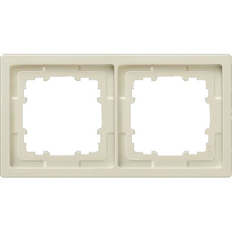 Siemens DELTA style bianco titanio Telaio 2 posti, 5TG1322