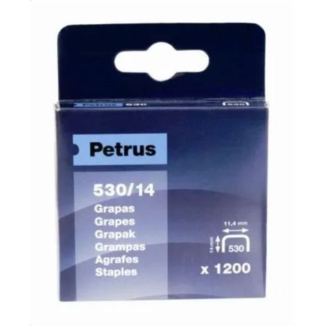 Agrafes Petrus 530/14mm Fixation Robuste Pour Agrafeuse - Petrus (1/2)