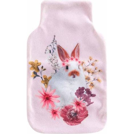 Housse bouillotte polaire 21x34 cm Kidoux lapin (1/3)