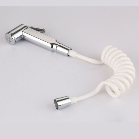 Pistolet de toilette bidet portatif en plastique avec buse portable et tuyau d'arrosage en plastique de 1,5 mètre