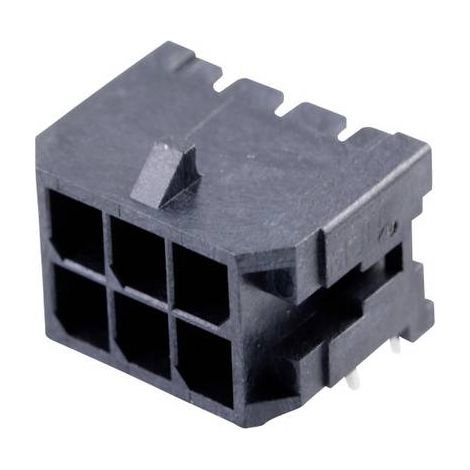 Molex Barrette mâle encastrable (standard) Nbr total de pôles 6 Pas: 3 mm 430450600 1 pc(s) Tray W163092 (1/2)