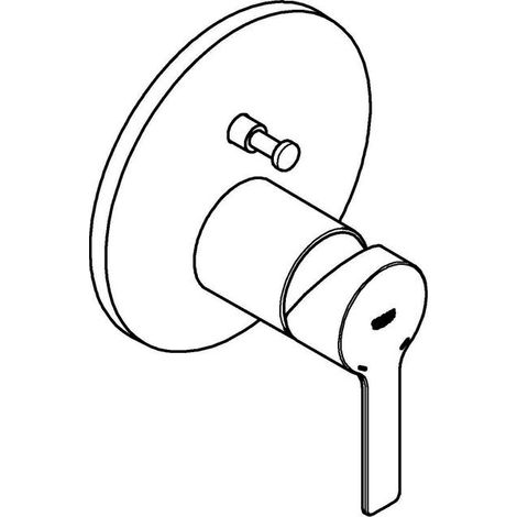 Grohe Lineare - Unterputzarmatur für 2 Verbraucher, Hard Graphite gebürstet 24064AL1 (1/5)